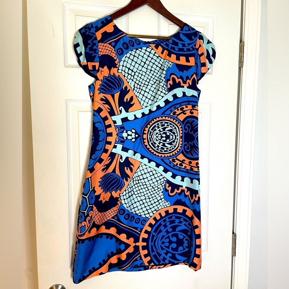 CK BRADLEY SILK SHIFT DRESS - size 10